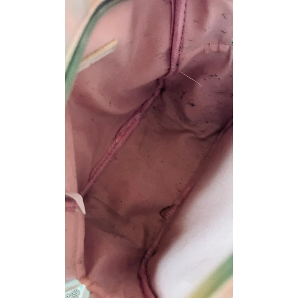 Unbranded Critter Mini Backpack Girls Small Pastel Tie Dye Butterfly Faux Fur